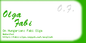 olga fabi business card